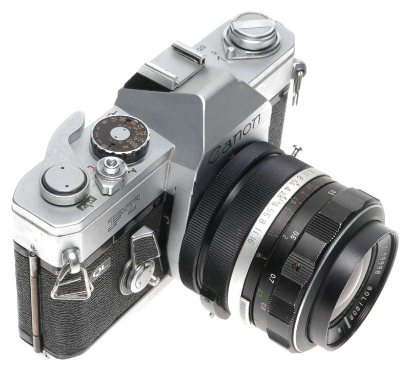 Canon FT QL 35mm SLR Camera Soligor Wide-Auto 1:2.8 35mm Lens