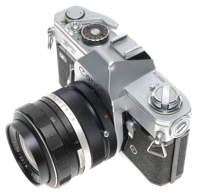 Canon FT QL 35mm SLR Camera Soligor Wide-Auto 1:2.8 35mm Lens