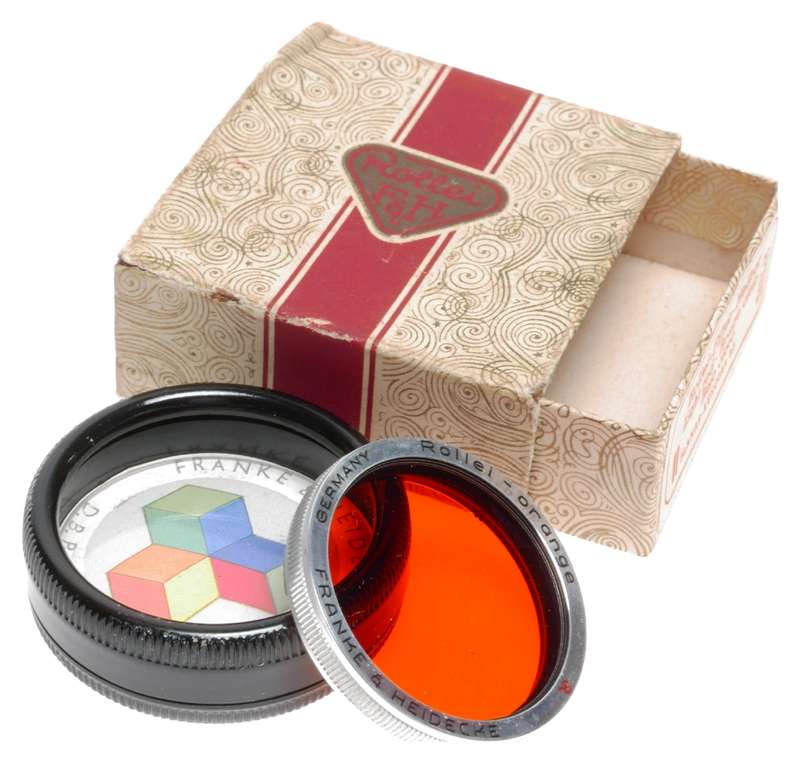 Rollei Orange Lens Filter fits Rolleiflex Rolleicord TLR Film Camera