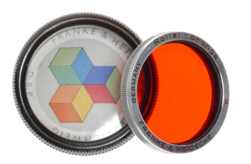 Rollei Orange Lens Filter fits Rolleiflex Rolleicord TLR Film Camera