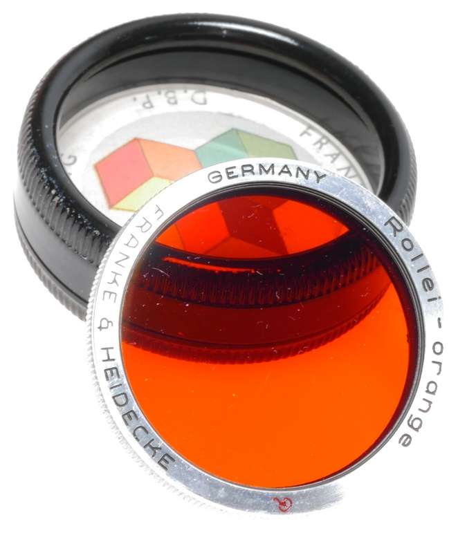 Rollei Orange Lens Filter fits Rolleiflex Rolleicord TLR Film Camera