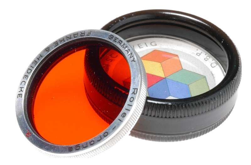 Rollei Orange Lens Filter fits Rolleiflex Rolleicord TLR Film Camera