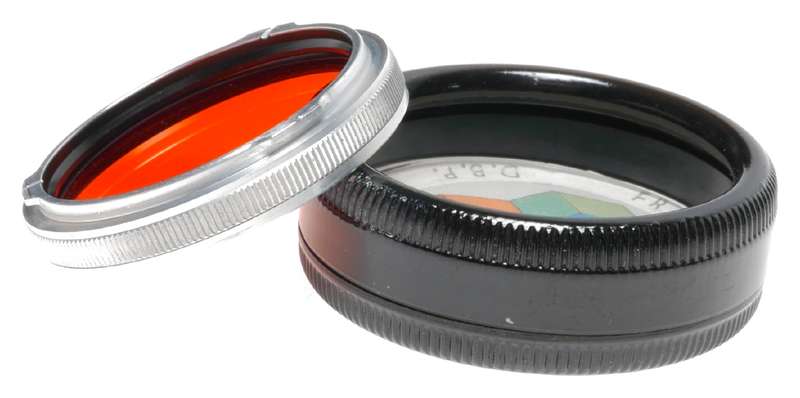 Rollei Orange Lens Filter fits Rolleiflex Rolleicord TLR Film Camera