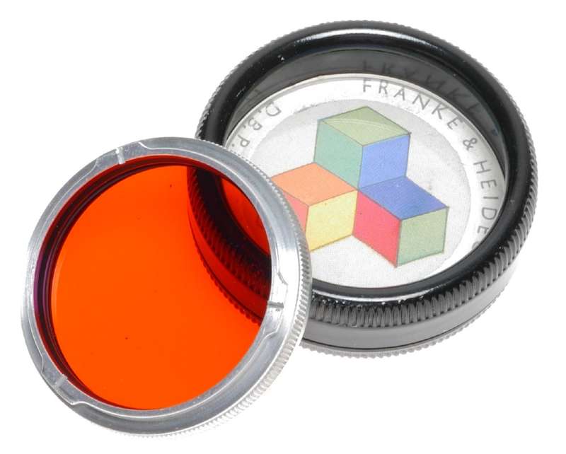 Rollei Orange Lens Filter fits Rolleiflex Rolleicord TLR Film Camera