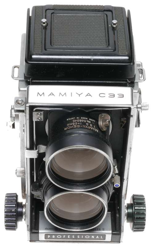 Mamiya C33 Professional TLR Camera Blue Dot Sekor 1:3.5 f=65mm