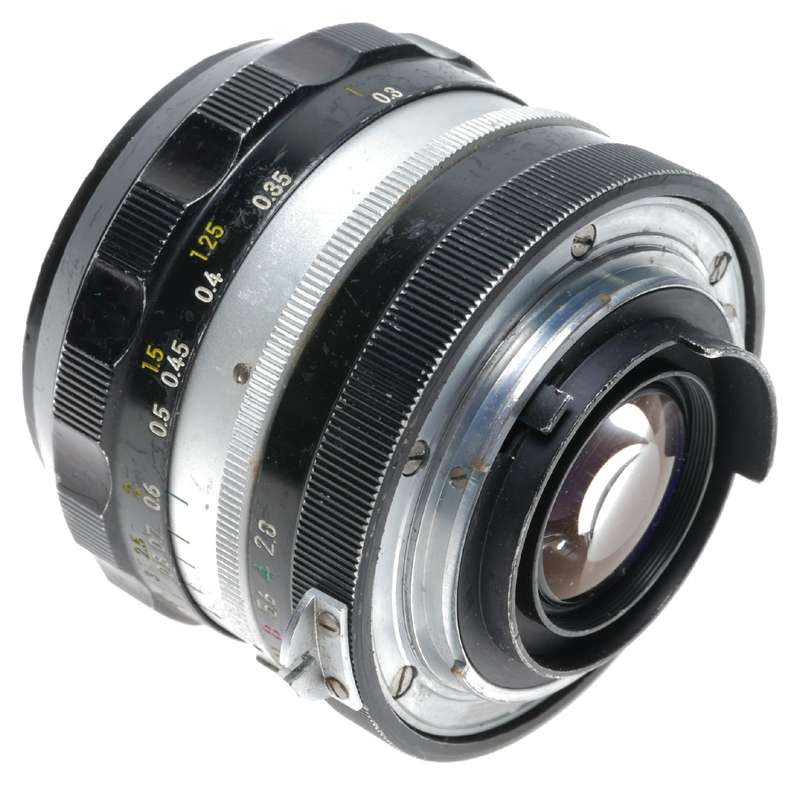 Nikon F Photomic Black SLR Camera Nikkor-N Auto 1:2.8 24mm Lens
