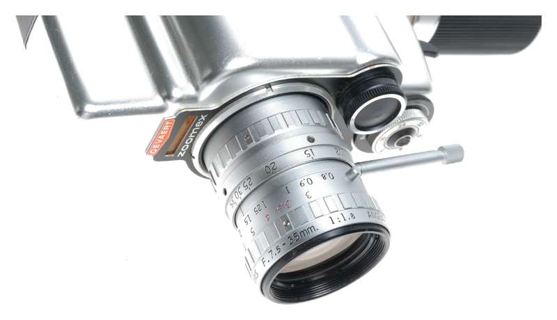 Carena Gevaert Zoomex Camera Angenieux 7.5-35mm 1:1.8 Type K2 Lens