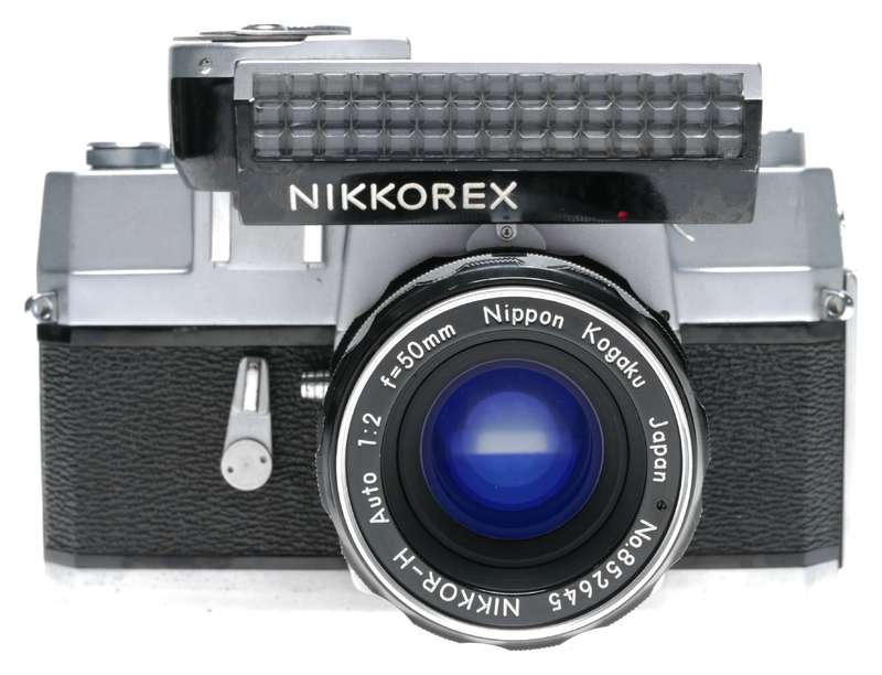 Nikon Nikkorex F Camera Mod.1 Selenium Meter Nikkor-H Auto 2/50 Lens