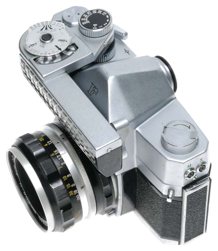 Nikon Nikkorex F Camera Mod.1 Selenium Meter Nikkor-H Auto 2/50 Lens