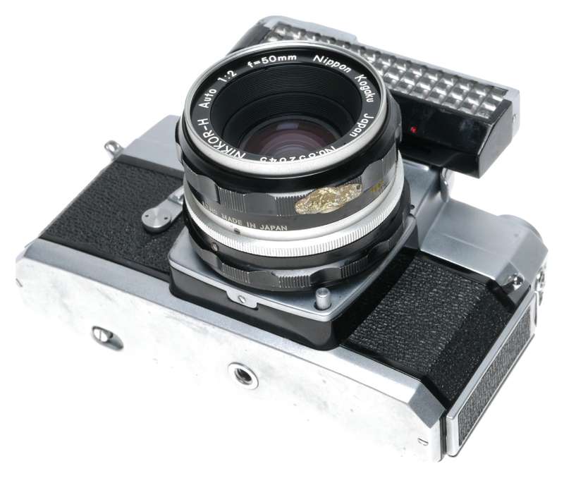 Nikon Nikkorex F Camera Mod.1 Selenium Meter Nikkor-H Auto 2/50 Lens