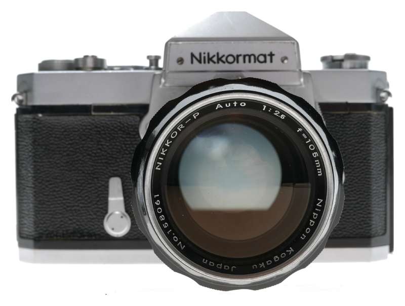 Nikkormat FTN SLR Film Camera Nikkor-P Auto 2.5/105 Lens