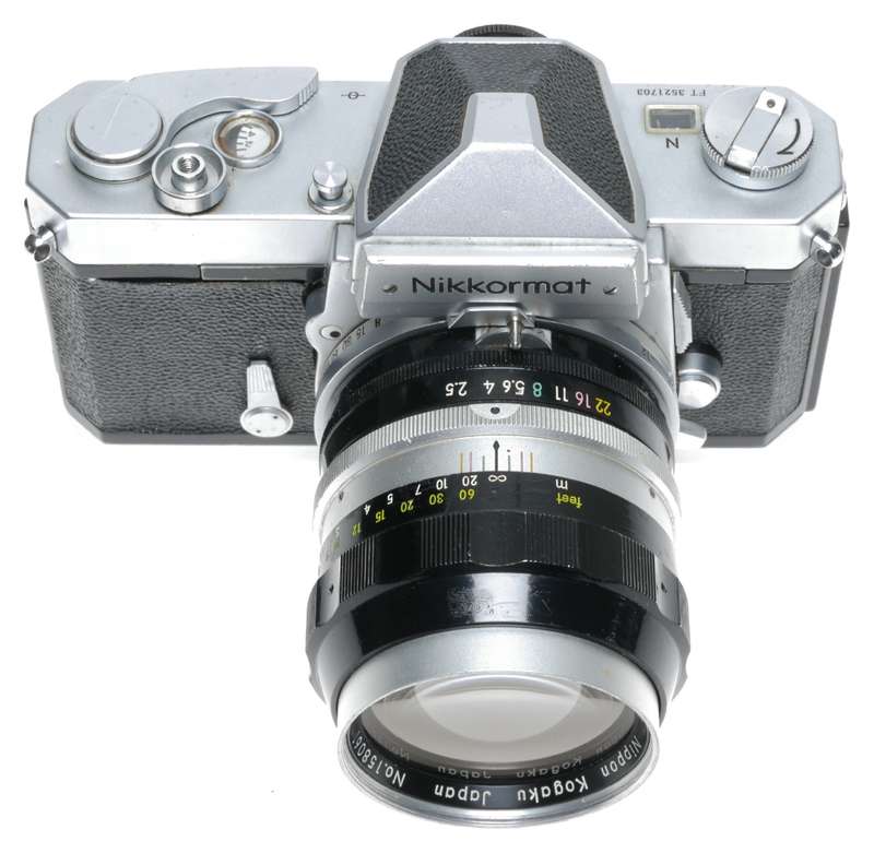 Nikkormat FTN SLR Film Camera Nikkor-P Auto 2.5/105 Lens