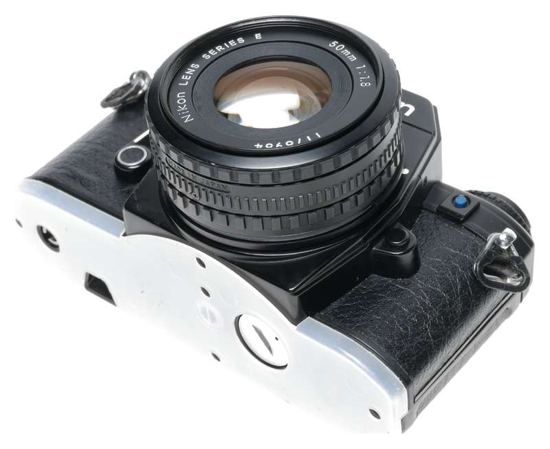 Nikon EM 35mm SLR Film Camera Series E Lens 1.8/50