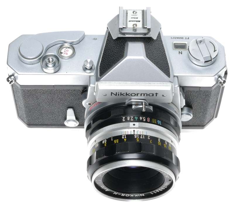 Nikkormat FTN 35mm SLR Film Camera Nikkor-H Auto 2/50 Lens