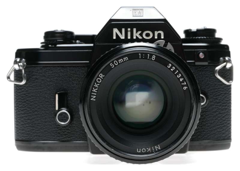 Nikon EM 35mm SLR Film Camera Nikkor 1.8/50 Lens