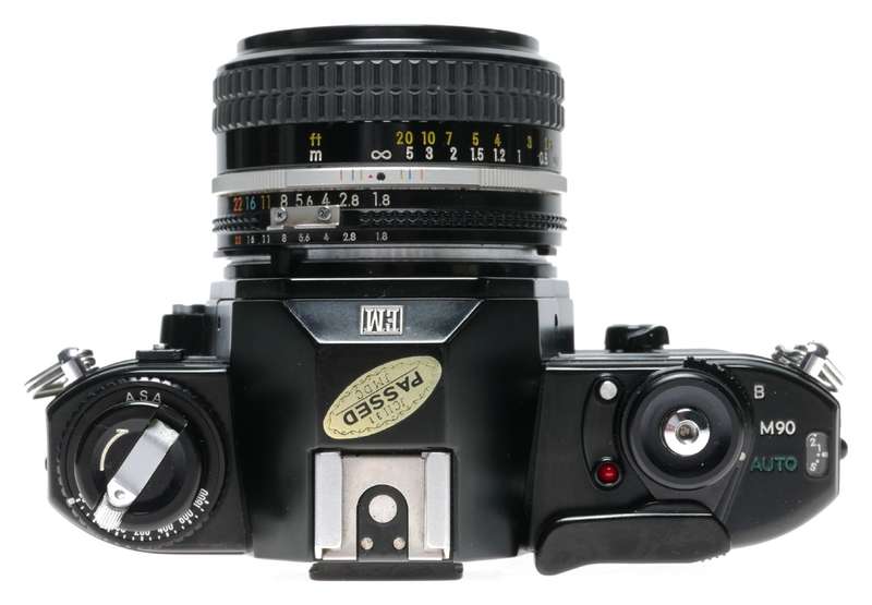 Nikon EM 35mm SLR Film Camera Nikkor 1.8/50 Lens