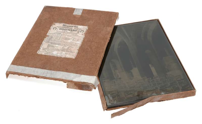 Illingworth's Large Format Photographic Glass Plates Processed Negatives
