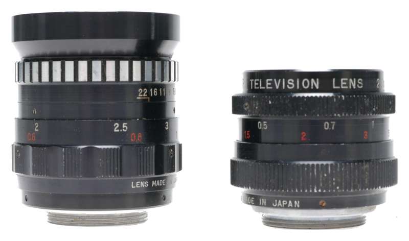 Cosmicar Television Lenses 1.9/25mm 1.8/25mm