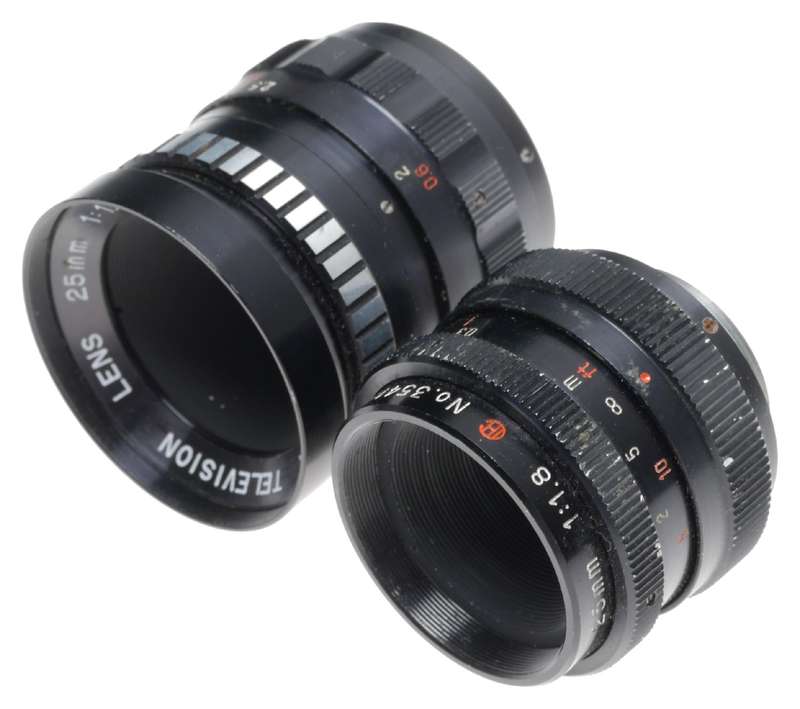 Cosmicar Television Lenses 1.9/25mm 1.8/25mm