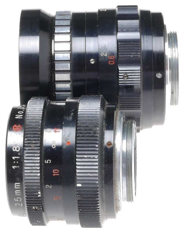 Cosmicar Television Lenses 1.9/25mm 1.8/25mm