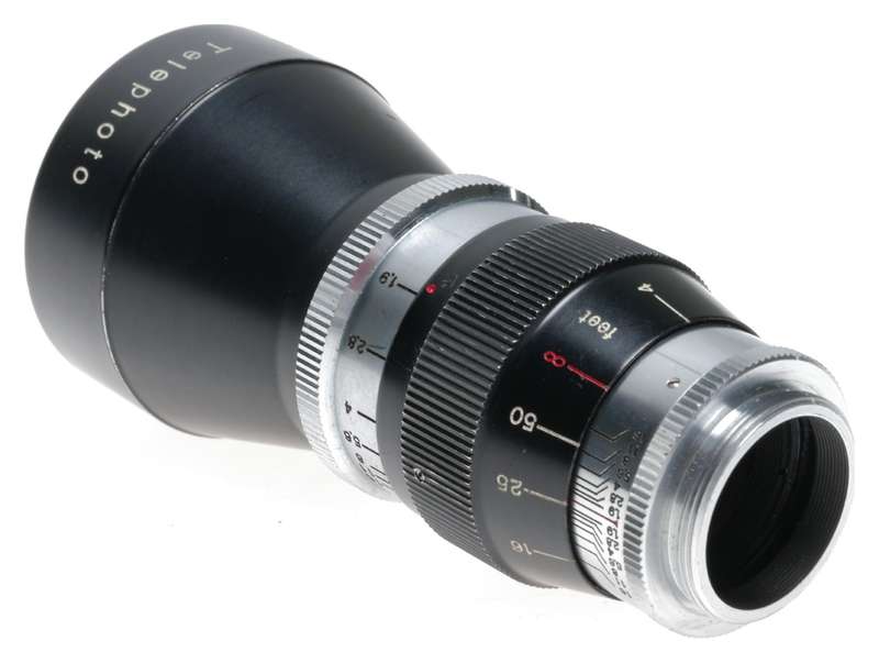 Cinetor 3 Inch f/1.9 Telephoto C-Mount Lens fits Bolex H16 Movie Camera