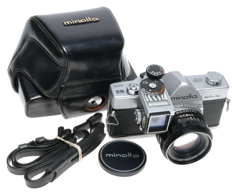 Minolta SR-1s Model V 35mm SLR Camera Auto Rokkor-PF 1:2 f=55mm