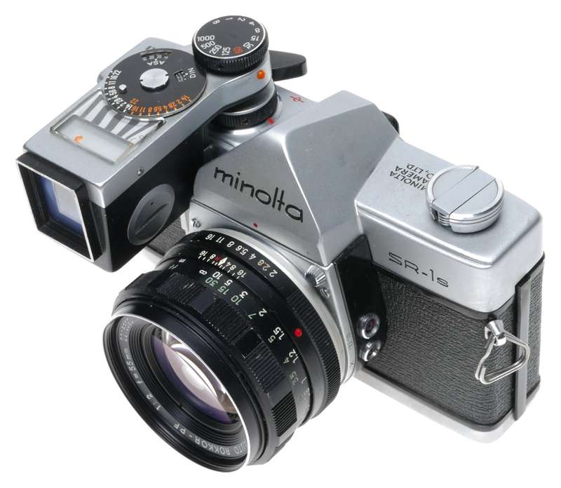Minolta SR-1s Model V 35mm SLR Camera Auto Rokkor-PF 1:2 f=55mm