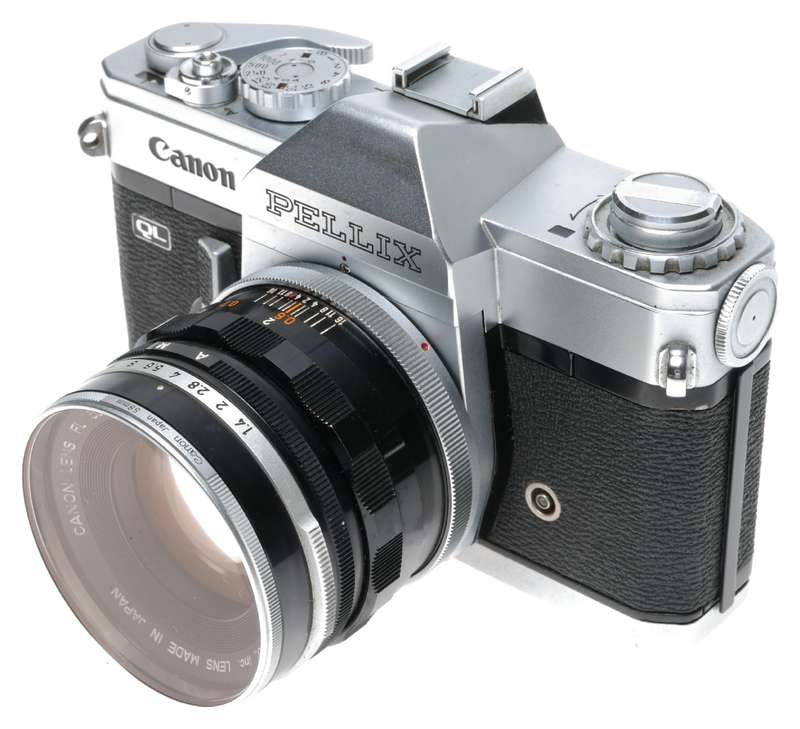 Canon Pellix QL 35mm SLR Film Camera FL 50mm 1:1.4 Lens
