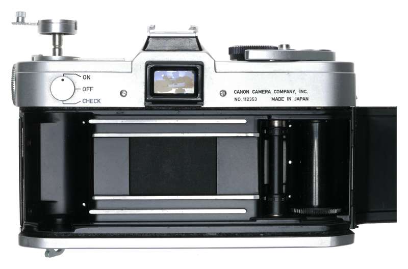 Canon FX SLR 35mm Film Camera FL: 1.8/50mm Hood Caps No.112353