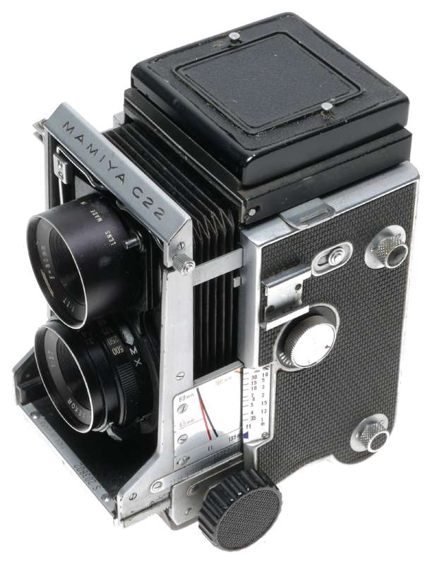 Mamiya C22 Professional TLR Bellows Film Camera Sekor 3.7/80mm
