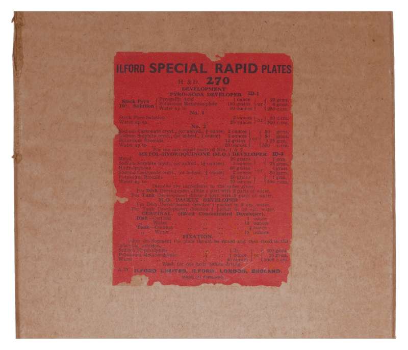 Ilford Special Rapid Plates 3 ¼ x 4 ¼ Inch Sealed Box 270 Speed Unused