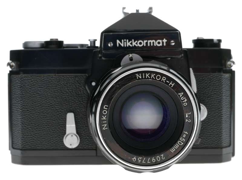 Nikkormat FTN Black 35mm SLR Film Camera Nikkor-H Auto 2/50mm