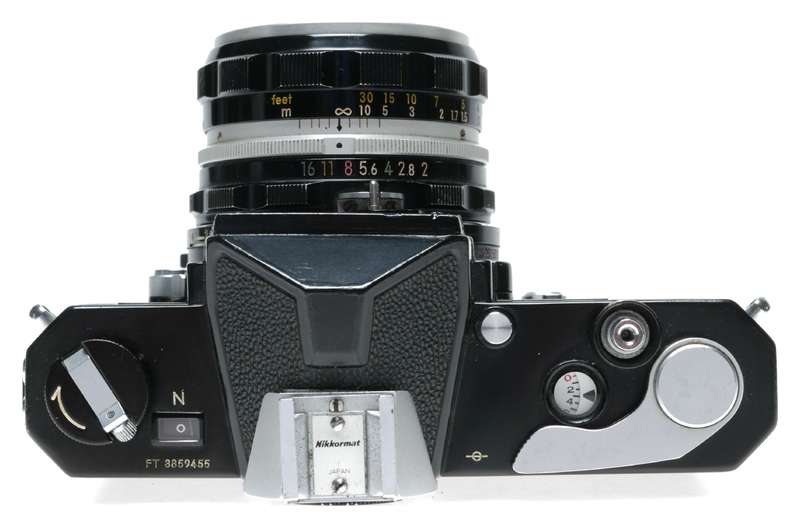 Nikkormat FTN Black 35mm SLR Film Camera Nikkor-H Auto 2/50mm