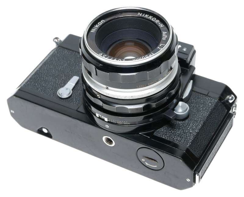 Nikkormat FTN Black 35mm SLR Film Camera Nikkor-H Auto 2/50mm