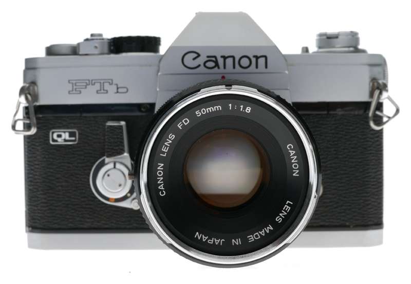 Canon FTb QL 35mm SLR Film Camera FD Lens 1.8/50