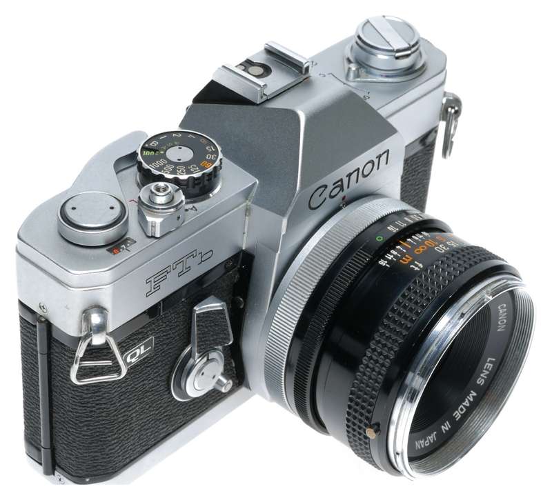 Canon FTb QL 35mm SLR Film Camera FD Lens 1.8/50