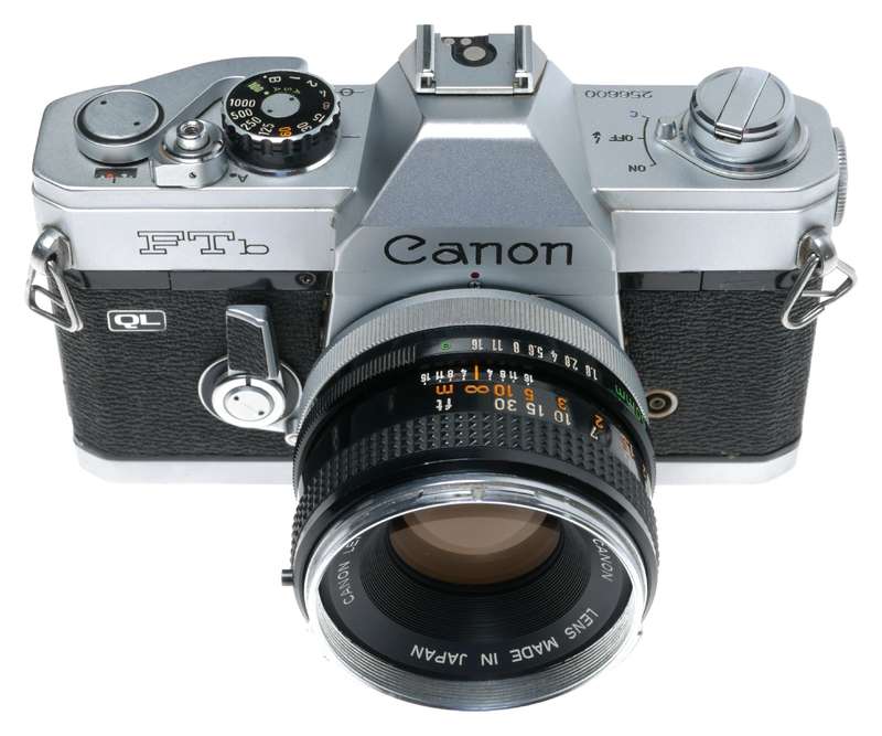 Canon FTb QL 35mm SLR Film Camera FD Lens 1.8/50