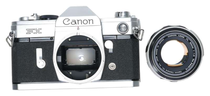 Canon FX 35mm Film SLR Camera FL Lens 1.8/50mm No.383276