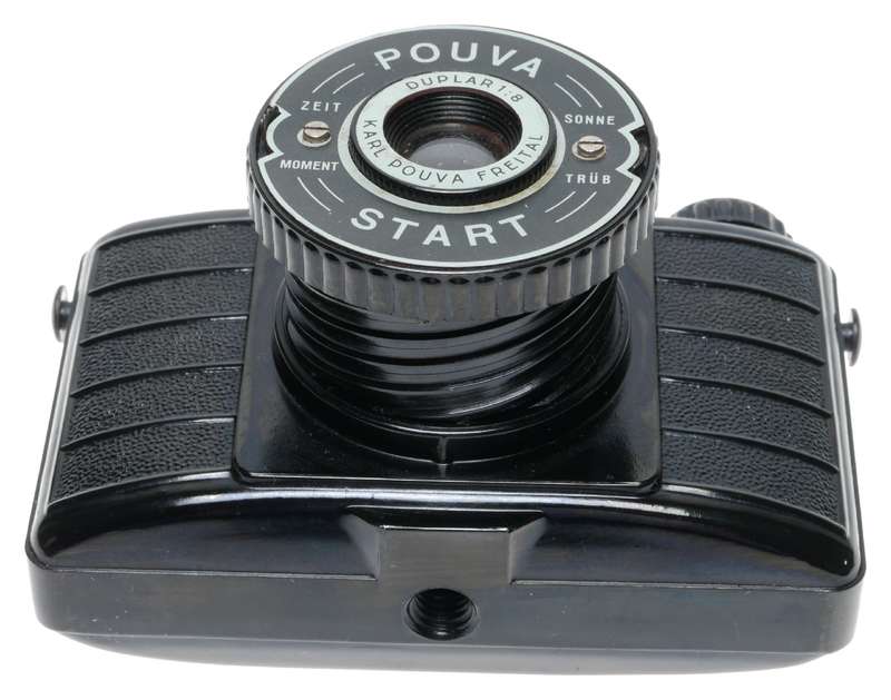Karl Pouva Start Bakelite 6x6 Format Film Viewfinder Camera Duplar 1:8 Lens