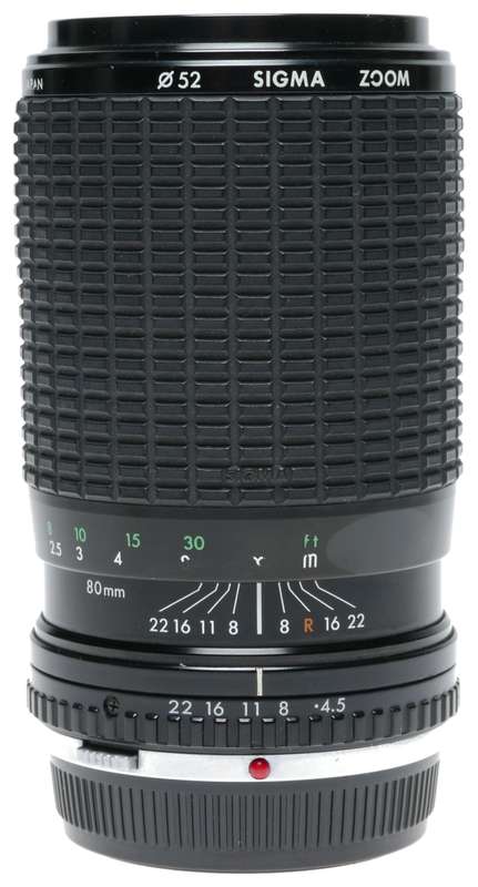 Sigma Zoom f=80-200mm 1:4.5-5.6 MC Lens fits Olympus Camera