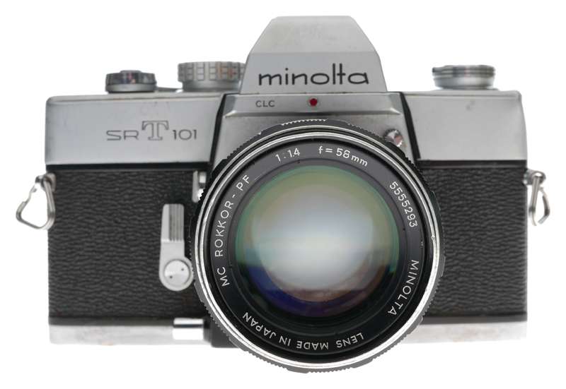 Minolta SRT 101 35mm SLR Film Camera Rokkor-PF 1:1.4 f=58mm