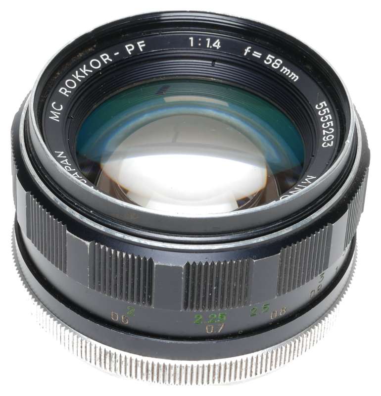 Minolta SRT 101 35mm SLR Film Camera Rokkor-PF 1:1.4 f=58mm