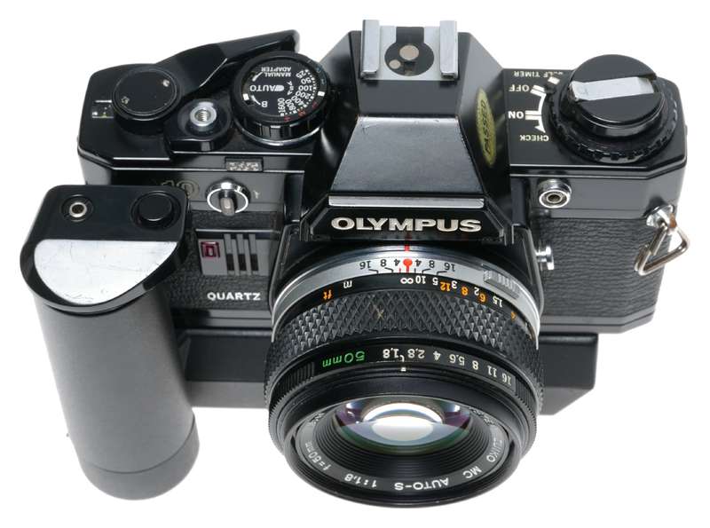 Olympus OM-10 Quartz SLR Camera MC Auto-S 1:1.8 f-50mm Motor Drive