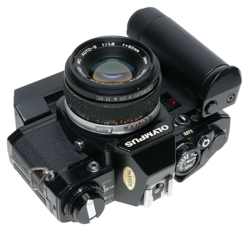 Olympus OM-10 Quartz SLR Camera MC Auto-S 1:1.8 f-50mm Motor Drive
