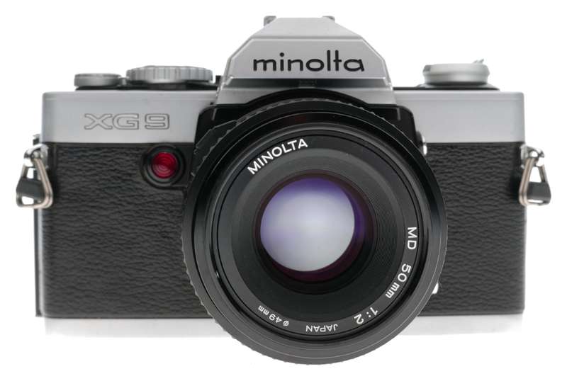 Minolta XG 9 XG-S 35mm SLR Film Camera MD 1:2 50mm Lens
