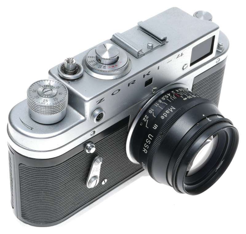 Zorki-4 35mm Film Rangefinder Camera Jupiter-8 2/50 Lens USSR