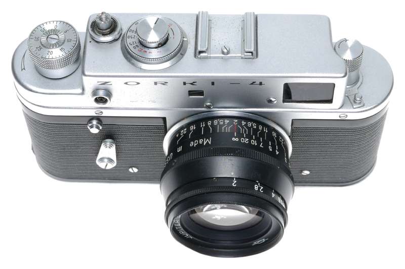 Zorki-4 35mm Film Rangefinder Camera Jupiter-8 2/50 Lens USSR