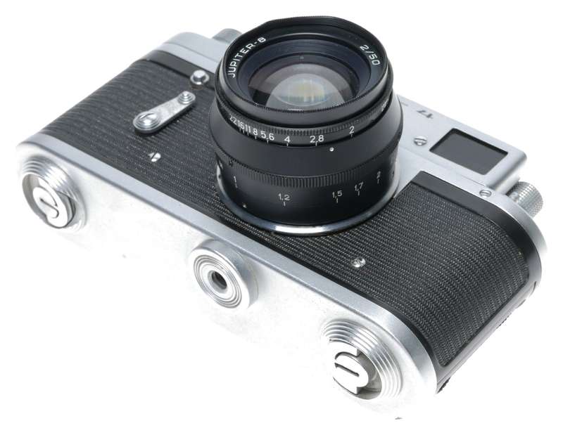 Zorki-4 35mm Film Rangefinder Camera Jupiter-8 2/50 Lens USSR