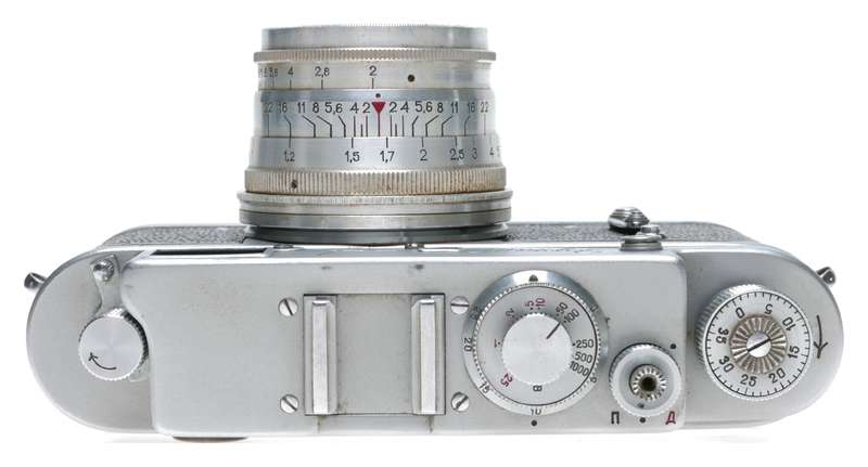 Zorki-4 Early Model 35mm Rangefinder Camera Jupiter-8 2/50 Lens USSR