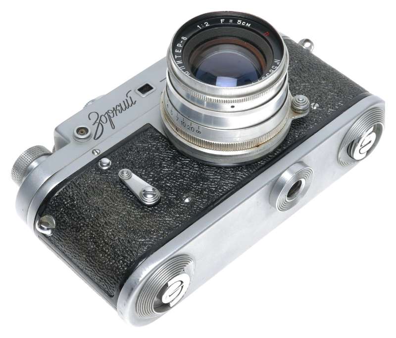 Zorki-4 Early Model 35mm Rangefinder Camera Jupiter-8 2/50 Lens USSR